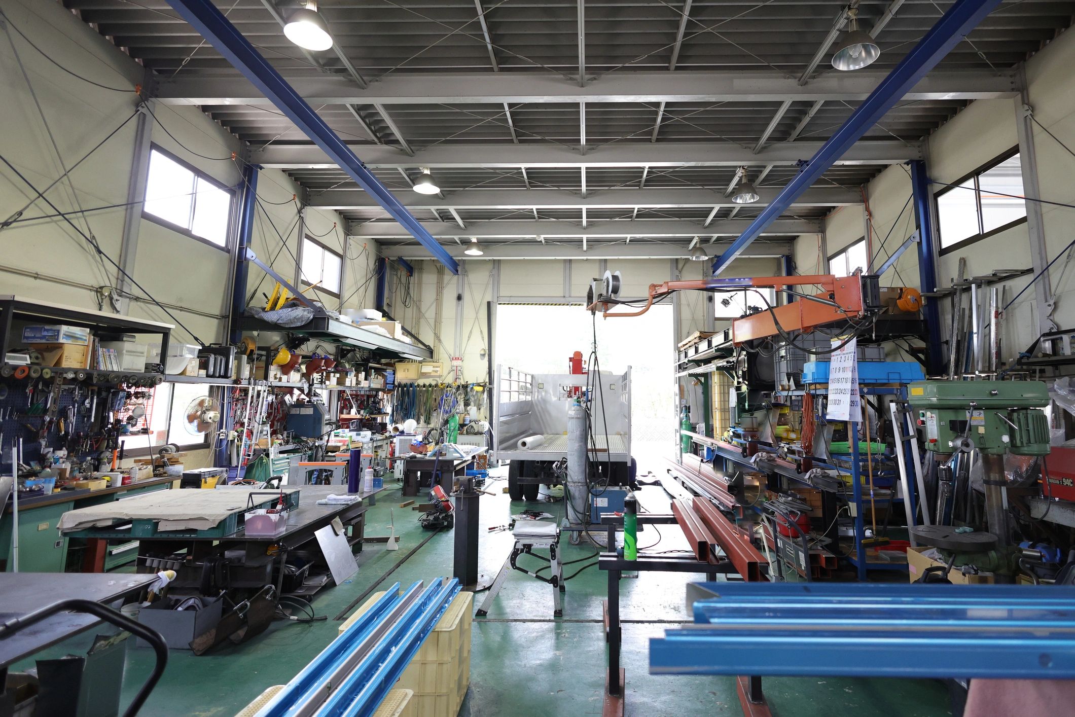 Interior of a metal fabrication factory